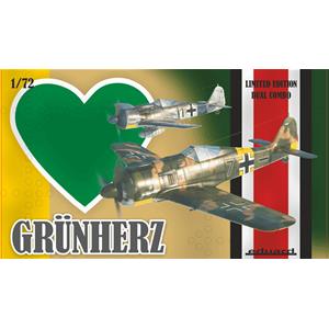 EDUARD: 1/72; Grünherz German WWII fighter aircraft Fw 190A DUAL COMBO (2 KIT)