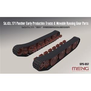 MENG MODEL: 1/35; German Medium Tank Sd.Kfz.171 Panther Early Production Tracks & Movable Running Gear Parts