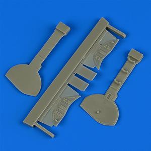 QUICKBOOST: scala 1/32; A6M5c Zero Type 52 undercarriage covers - for kit HASEGAWA