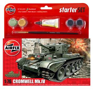 AIRFIX: 1/76; Small Starter Set - Cromwell MkIV Tank Starter Set