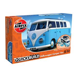 AIRFIX: QUICKBUILD VW Camper Van blue