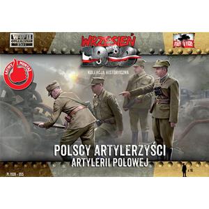FIRST TO FIGHT: 1/72; Polish Artillerymen (16 figure)