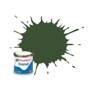HUMBROL: No 76 Uniform Green Matt; enamel paint 14 ml
