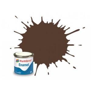 HUMBROL: No 98 Chocolate Matt; enamel paint 14 ml