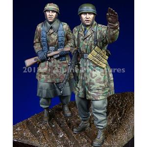Alpine Miniatures: 1/35; set di due figurini Fallschirmjaeger, Ardenne WWII