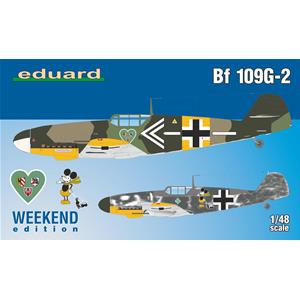 EDUARD: 1/48; German WWII fighter aircraft Bf 109G-2; Weekend edition 