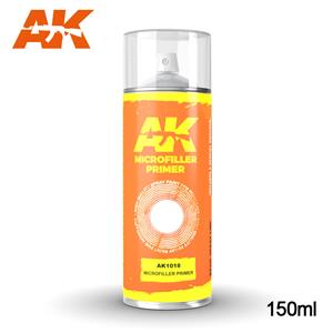 AK INTERACTIVE: Microfiller Primer - Spray 150ml (Includes 2 nozzles)