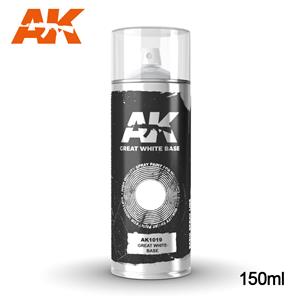 AK INTERACTIVE: Great White Base - Spray 150ml