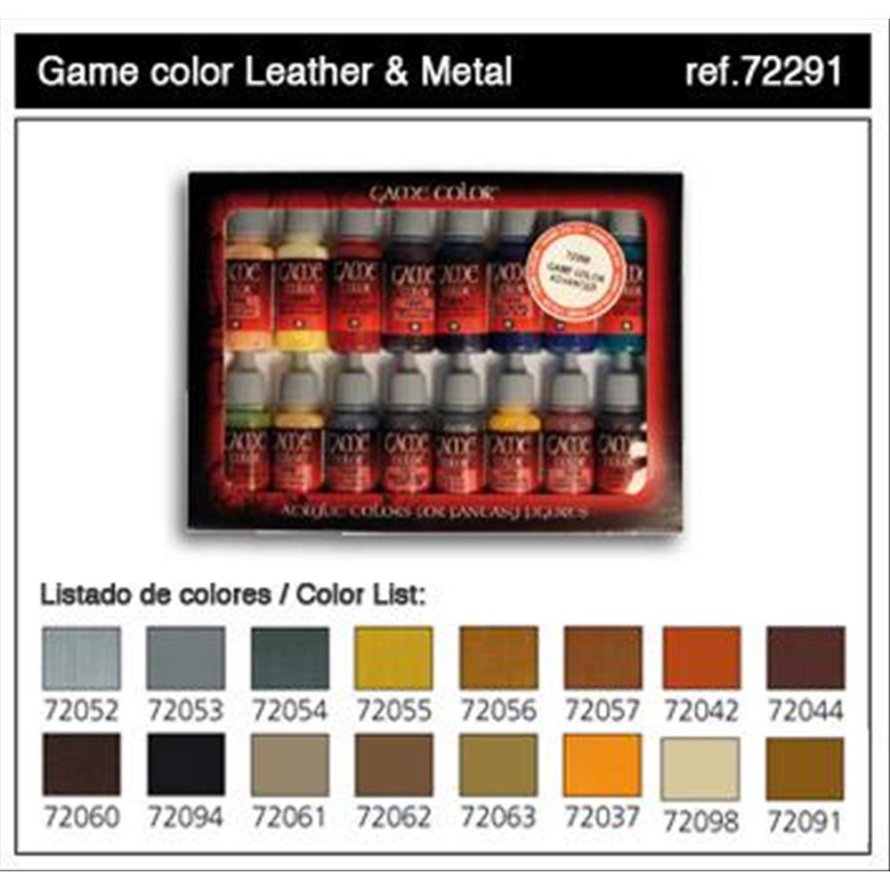 Vallejo Premium Airbrush Colors - 60 ml, Set of 5, Metallic Colors