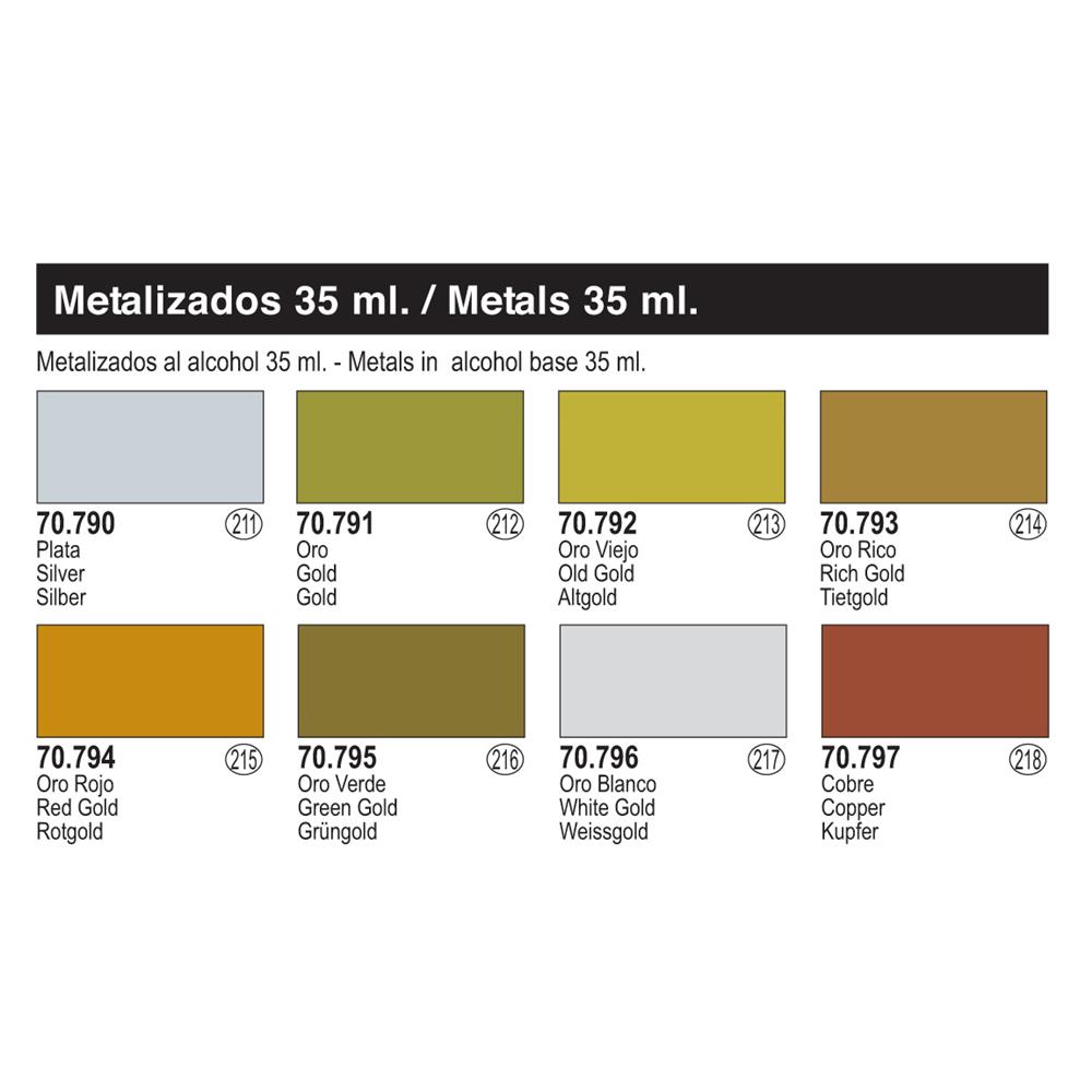 Vallejo Metallic Game Color Set (8 Colors)