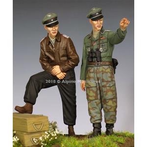 Alpine Miniatures: 1/35; Ufficiali WSS 1944-45 Set - 2 figure