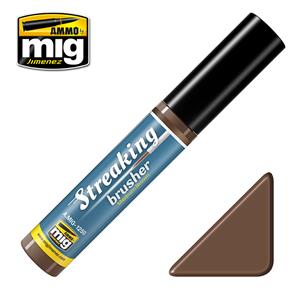 AMMO OF MIG: STREAKINGBRUSHERS Medium Brown with fine brush applicator