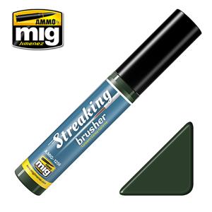 AMMO OF MIG: STREAKINGBRUSHERS Green-grey grime with fine brush applicator