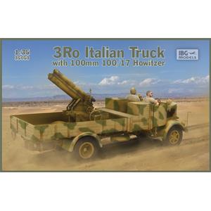 IBG MODELS: 1/35; Camion italiano 3Ro con cannone 100/17 100mm