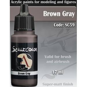 SCALE75 COLOR: BROWN GRAY - waterbased Acrylic paint 17ml