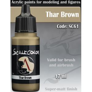 SCALE75 COLOR: THAR BROWN - waterbased Acrylic paint 17ml