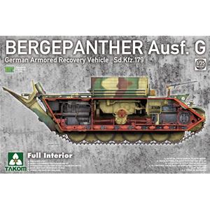 TAKOM MODEL: 1/35; Bergepanther Ausf.G German Armored Recovery Vehicle Sd.Kfz.179 con interni completi
