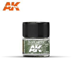AK INTERACTIVE REAL COLOR: Olive Green/USMC Green RAL 6003/FS34095 10ml colore acrilico Lacquer