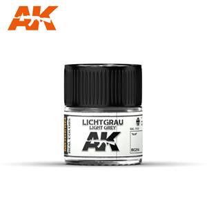 AK INTERACTIVE REAL COLOR: Lichtgrau-Light Grey RAL 7035 10ml colore acrilico Lacquer