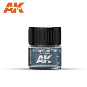 AK INTERACTIVE REAL COLOR: Aggressor Blue FS 35109 10ml colore acrilico Lacquer