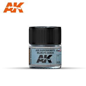AK INTERACTIVE REAL COLOR: Air Superiority Blue FS 35450 10ml colore acrilico Lacquer
