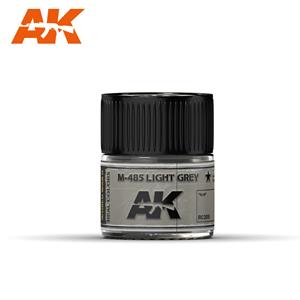 AK INTERACTIVE REAL COLOR: M-485 Light Grey 10ml colore acrilico Lacquer