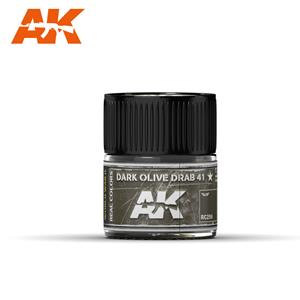 AK INTERACTIVE REAL COLOR: Dark Olive Drab 41 10ml colore acrilico Lacquer