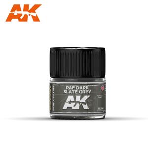 AK INTERACTIVE REAL COLOR: RAF Dark Slate Grey 10ml colore acrilico Lacquer
