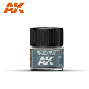 AK INTERACTIVE REAL COLOR: RAF Pru Blue BS381C/636 - 10ml - acrylic Lacquer paint