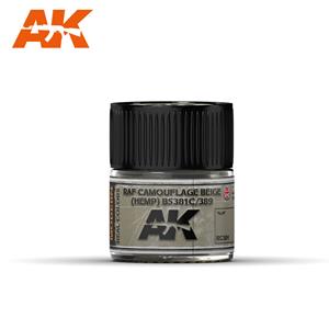 AK INTERACTIVE REAL COLOR: RAF Camouflage Beige (HEMP) BS 381C/389 - 10ml - acrylic Lacquer paint