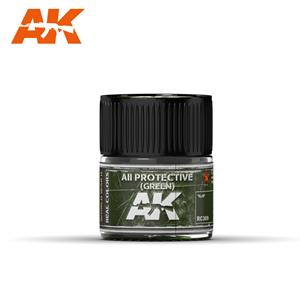 AK INTERACTIVE REAL COLOR: AII Green 10ml colore acrilico Lacquer