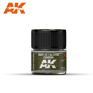 AK INTERACTIVE REAL COLOR: AMT-4 / A-24M Green 10ml colore acrilico Lacquer