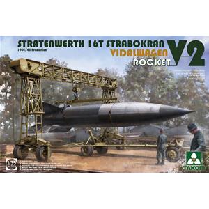 TAKOM MODEL: 1/35; Stratenwerth 16t Strabokran 1944/45 Production / V-2 Rocket/ Vidalwagen