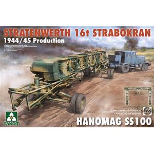 TAKOM MODEL: 1/35; Stratenwerth 16t Strabokran 1944/45 Production & Hanomag ss100