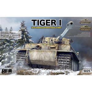RYE FIELD MODEL: 1/35; Tiger Early Production con interni, corazze trasparenti e cingoli workable