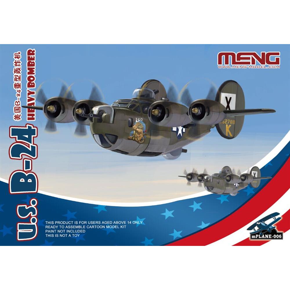 MENG MODEL: U.S. B-24 Heavy Bomber (CARTOON MODEL) MENG MODEL ME