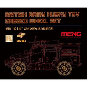 MENG MODEL: 1/35; British Army Husky TSV Sagged Wheel Set (RESIN) 