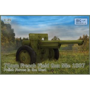 IBG MODELS: 1/35; 75mm French Field Gun Mle 1897 - Polish Forces in the West 
