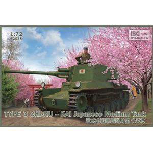 IBG MODELS: 1/72; Type 3 Chi-Nu - Kai Japanese Medium Tank