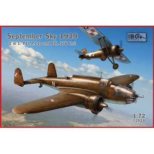 IBG MODELS: 1/72; September Sky 1939 - 2 in 1 - PZL 37B ?o? and PZL P.11a 