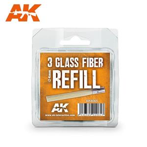 AK INTERACTIVE: 3 ricambi per penna a fibre di vetro diam. 4mm.