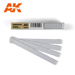 AK INTERACTIVE: Dry Sandpaper 400 grit x 50 units