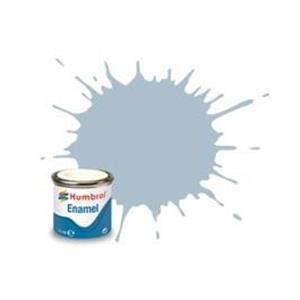 HUMBROL: No 127 US Ghost Grey Satin; enamel paint 14 ml