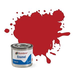 HUMBROL: No 153 Insignia Red Matt; enamel paint 14 ml