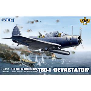 GREAT WALL HOBBY: 1/48 WWII Douglas TBD-1 "Devastator" - VT-8 at Midway 1942
