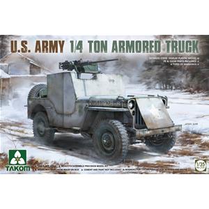 TAKOM MODEL: 1/35; U.S. Army 1/4 ton armored  truck