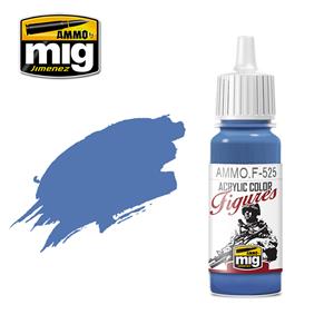 AMMO OF MIG: colore acrilico 17ml SERIE FIGURINI; MEDIUM BLUE