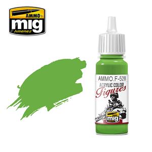 AMMO OF MIG: colore acrilico 17ml SERIE FIGURINI; PURE GREEN