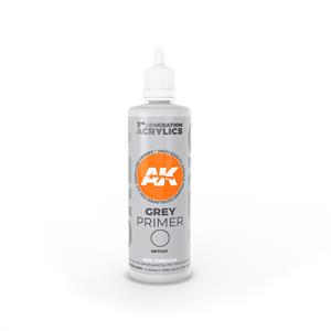 AK INTERACTIVE: Grey Primer 100 ml 3rd Generation