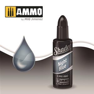 AMMO of MIG: SHADER acrilico da 10ml NIGHT BLUE